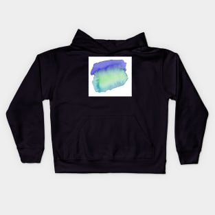 Blue Watercolor Swatch Kids Hoodie